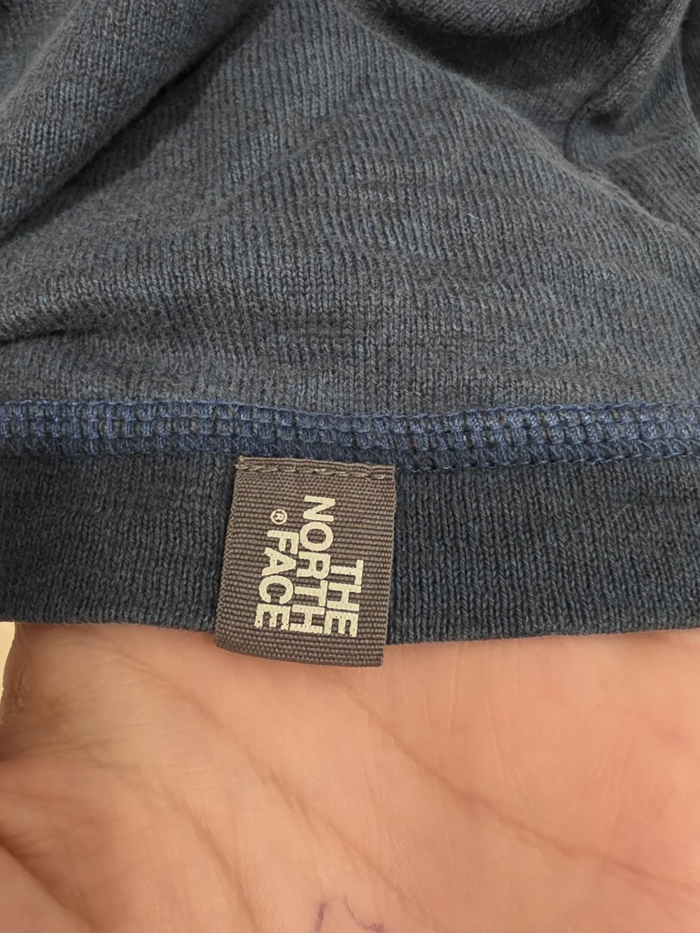 The North Face Blue Long Sleeves Shirt Polo Cotton Pullover Outdoor Gorpcore